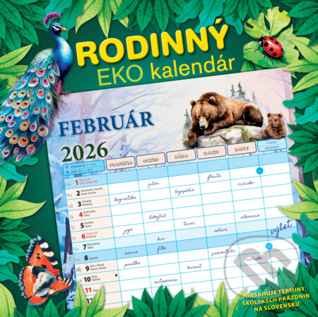 Nástenný Rodinný EKO kalendár 2026 (Spektrum grafik). Spektrum grafik, 2025 Nástenný Rodinný EKO kalendár 2026 (Spektrum grafik). Spektrum grafik, 2025