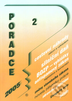 Kniha: Zákon o dani silniční, Antispamový zákon, Zákon o cestovních náhradách, BOZP (Poradce s.r.o.). Poradce s.r.o., 2004 Kniha: Zákon o dani silniční, Antispamový zákon, Zákon o cestovních náhradách, BOZP (Poradce s.r.o.). Poradce s.r.o., 2004