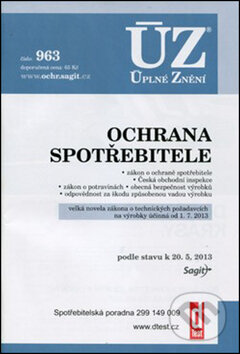 Kniha: ÚZ 963 Ochrana spotřebitele (Sagit). Sagit Kniha: ÚZ 963 Ochrana spotřebitele (Sagit). Sagit