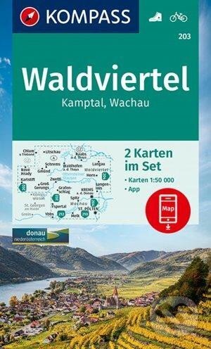 Kniha: Waldviertel, Kamptal, Wachau 1:50 000 / sada 2 turistických map KOMPASS 203 (Marco Polo). Marco Polo, 2020 Kniha: Waldviertel, Kamptal, Wachau 1:50 000 / sada 2 turistických map KOMPASS 203 (Marco Polo). Marco Polo, 2020