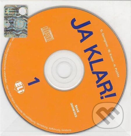 Kniha: Ja Klar! 1 Audio CD (Günter Gerngross). Eli, 2007 Kniha: Ja Klar! 1 Audio CD (Günter Gerngross). Eli, 2007