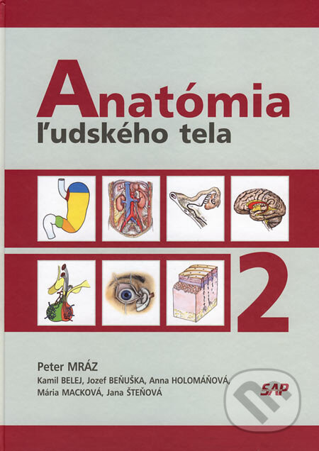 Kniha: Anatómia ľudského tela 2 (Peter Mráz a kolektiv). Slovak Academic Press, 2006 Kniha: Anatómia ľudského tela 2 (Peter Mráz a kolektiv). Slovak Academic Press, 2006