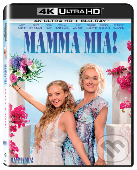 Film: Mamma Mia! Ultra HD Blu-ray (Phyllida Lloyd) (UltraHDBlu-ray). Bonton Film, 2018 Film: Mamma Mia! Ultra HD Blu-ray (Phyllida Lloyd) (UltraHDBlu-ray). Bonton Film, 2018