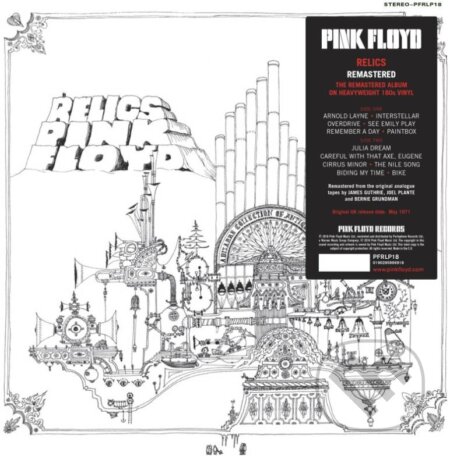 Hudobné CD: Pink Floyd: Relics LP (Hudobné albumy). Hudobné albumy, 2018 Hudobné CD: Pink Floyd: Relics LP (Hudobné albumy). Hudobné albumy, 2018