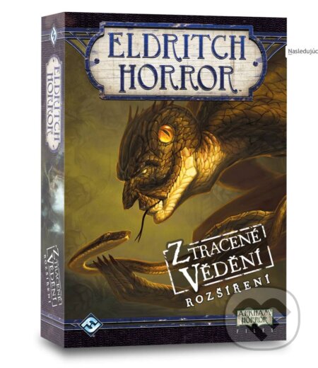 Společenská hra: Eldritch Horror: Ztracené vědění (Corey Konieczka a Nikki Valens). ADC BF, 2018 Společenská hra: Eldritch Horror: Ztracené vědění (Corey Konieczka a Nikki Valens). ADC BF, 2018