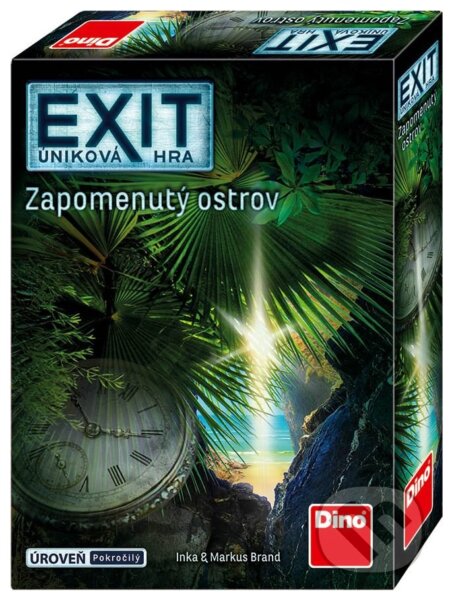 Spoločenská hra: Exit úniková hra: Zapomenutý ostrov (Inka Brand a Markus Brand). Dino, 2018 Spoločenská hra: Exit úniková hra: Zapomenutý ostrov (Inka Brand a Markus Brand). Dino, 2018