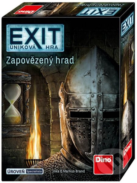 Spoločenská hra: Exit úniková hra: Zapovězený hrad (Inka Brand a Markus Brand). Dino, 2018 Spoločenská hra: Exit úniková hra: Zapovězený hrad (Inka Brand a Markus Brand). Dino, 2018
