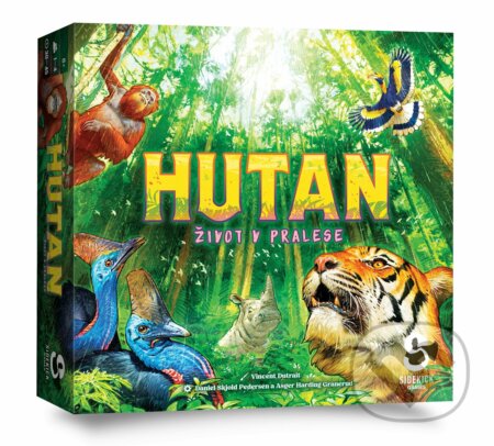 Spoločenská hra: Hutan - život v pralese (Asger Harding Granerud a Daniel Skjold Pedersen). , 2025 Spoločenská hra: Hutan - život v pralese (Asger Harding Granerud a Daniel Skjold Pedersen). , 2025