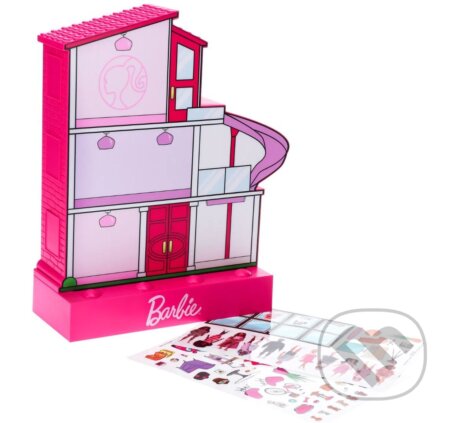 Stolová dekoratívna lampa s nálepkami Barbie: Domček Barbie (). , 2025 Stolová dekoratívna lampa s nálepkami Barbie: Domček Barbie (). , 2025