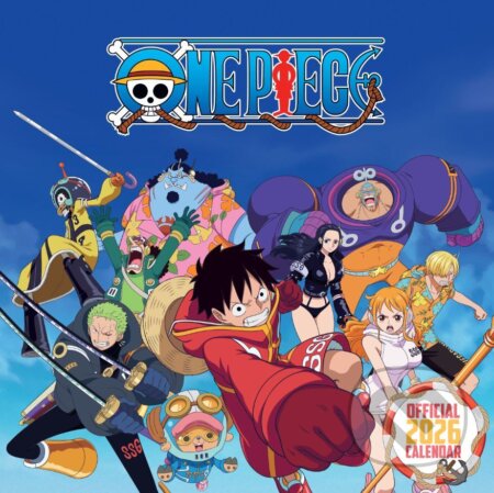 Oficiální nástěnný kalendář 2026 s plakátem: One Piece (SQ 30,5 x 30,5|61 cm) (). , 2025 Oficiální nástěnný kalendář 2026 s plakátem: One Piece (SQ 30,5 x 30,5|61 cm) (). , 2025