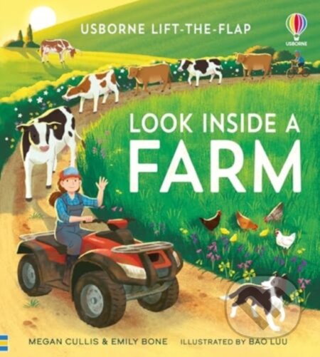 Kniha: Look Inside a Farm (Emily Bone). Usborne, 2025 Kniha: Look Inside a Farm (Emily Bone). Usborne, 2025