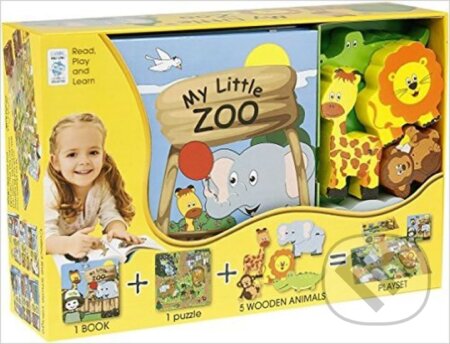 Kniha: My Little Book about The Zoo (Book, Wooden Toy & 16-piece Puzzle) (Louise Buckens). , 2015 Kniha: My Little Book about The Zoo (Book, Wooden Toy & 16-piece Puzzle) (Louise Buckens). , 2015