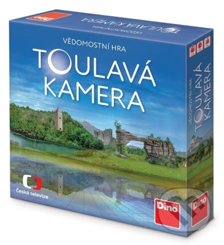 Společenská hra: Toulavá kamera (Štěpán Peterka). Dino, 2025 Společenská hra: Toulavá kamera (Štěpán Peterka). Dino, 2025