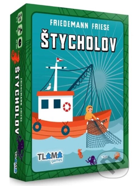 Společenská hra: Štycholov (Friedemann Friese). Tlama games, 2025 Společenská hra: Štycholov (Friedemann Friese). Tlama games, 2025