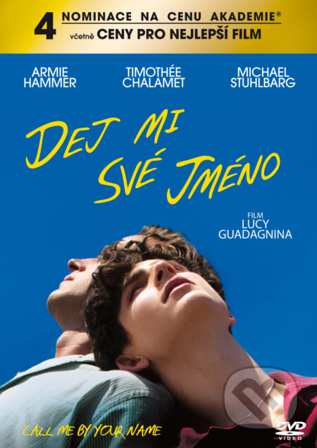 Film: Dej mi své jméno (Luca Guadagnino) (DVD). Bonton Film, 2018 Film: Dej mi své jméno (Luca Guadagnino) (DVD). Bonton Film, 2018