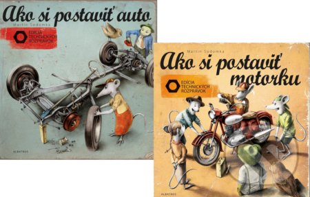 Kniha: Ako si postaviť auto + Ako si postaviť motorku (kolekcia) (Martin Sodomka). Albatros SK, 2018 Kniha: Ako si postaviť auto + Ako si postaviť motorku (kolekcia) (Martin Sodomka). Albatros SK, 2018