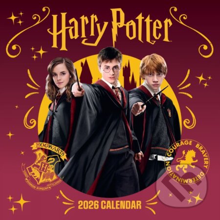 Oficiální nástěnný kalendář 2026 Harry Potter s plakátem (SQ 30,5 x 30,5|61 cm) (Harry Potter). Harry Potter, 2025 Oficiální nástěnný kalendář 2026 Harry Potter s plakátem (SQ 30,5 x 30,5|61 cm) (Harry Potter). Harry Potter, 2025