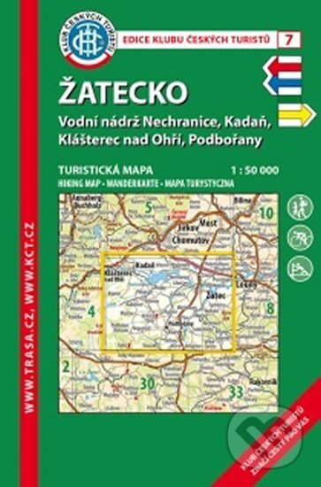 Kniha: KČT 07 Žatecko 1:50.000 / turistická mapa (Klub českých turistů). Klub českých turistů, 2004 Kniha: KČT 07 Žatecko 1:50.000 / turistická mapa (Klub českých turistů). Klub českých turistů, 2004