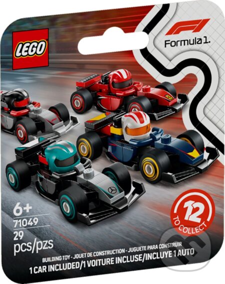 Spoločenská hra: LEGO® 71049 Zberateľské pretekárske autá F1® (LEGO). LEGO, 2025 Spoločenská hra: LEGO® 71049 Zberateľské pretekárske autá F1® (LEGO). LEGO, 2025