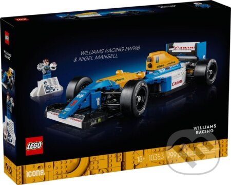 Spoločenská hra: LEGO® Icons 10353 Williams Racing FW14B a Nigel Mansell (LEGO). LEGO, 2025 Spoločenská hra: LEGO® Icons 10353 Williams Racing FW14B a Nigel Mansell (LEGO). LEGO, 2025