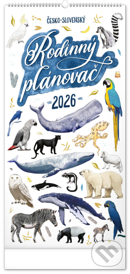 NOTIQUE Nástenný Rodinný plánovací kalendár 2026 - Animalium (Notique). Notique, 2025 NOTIQUE Nástenný Rodinný plánovací kalendár 2026 - Animalium (Notique). Notique, 2025