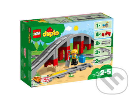 Spoločenská hra: LEGO DUPLO Town 10872 Vlakový most a koľajnice (LEGO). LEGO, 2018 Spoločenská hra: LEGO DUPLO Town 10872 Vlakový most a koľajnice (LEGO). LEGO, 2018