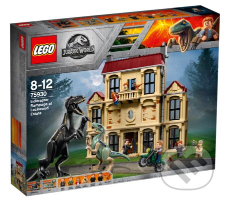 Společenská hra: LEGO Jurassic World 75930 Vyčíňanie Indoraptora na panstve Lockwoodovcov (LEGO). LEGO, 2018 Společenská hra: LEGO Jurassic World 75930 Vyčíňanie Indoraptora na panstve Lockwoodovcov (LEGO). LEGO, 2018