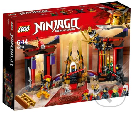 Spoločenská hra: LEGO Ninjago 70651 Súboj v trónnej sále (LEGO). LEGO, 2018 Spoločenská hra: LEGO Ninjago 70651 Súboj v trónnej sále (LEGO). LEGO, 2018
