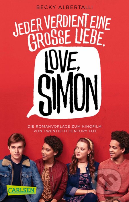 Kniha: Love Simon (Becky Albertalli). Carlsen Verlag, 2018 Kniha: Love Simon (Becky Albertalli). Carlsen Verlag, 2018