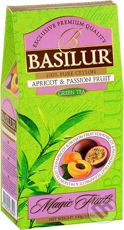 Kávy a čaje: Green Apricot & Passion Fruit (Bio - Racio). Bio - Racio, 2018 Kávy a čaje: Green Apricot & Passion Fruit (Bio - Racio). Bio - Racio, 2018