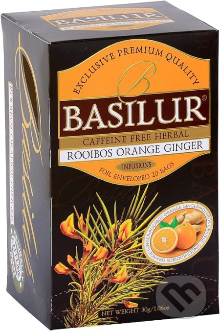 Kávy a čaje: Roibos Orange Ginger (Bio - Racio). Bio - Racio, 2018 Kávy a čaje: Roibos Orange Ginger (Bio - Racio). Bio - Racio, 2018