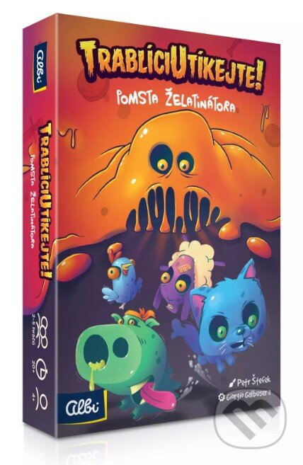 Spoločenská hra: Trablíci utíkejte!: Pomsta Želatinátora (Albi). Albi, 2025 Spoločenská hra: Trablíci utíkejte!: Pomsta Želatinátora (Albi). Albi, 2025
