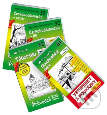 Kniha: Romantický jih - Balíček průvodců (31-Českobudějovicko-sever, 32-Českobudějovicko-jih, 52-Táborsko, 61-Novohradské hory) (S & D Nakladatelství). S & D Nakladatelství, 2009 Kniha: Romantický jih - Balíček průvodců (31-Českobudějovicko-sever, 32-Českobudějovicko-jih, 52-Táborsko, 61-Novohradské hory) (S & D Nakladatelství). S & D Nakladatelství, 2009