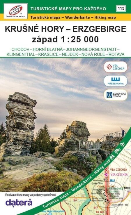 Kniha: Krušné hory - Erzgebirge, západ 1 : 25 000 (Chodov, Horní Blatná, Johanngeorgenstat, Klingenthal, Kraslice, Luby, Nejdek, Nová Role, Rotava) / 113 Turistické mapy pro každého (Geodezie On Line). Geodezie On Line, 2025 Kniha: Krušné hory - Erzgebirge, západ 1 : 25 000 (Chodov, Horní Blatná, Johanngeorgenstat, Klingenthal, Kraslice, Luby, Nejdek, Nová Role, Rotava) / 113 Turistické mapy pro každého (Geodezie On Line). Geodezie On Line, 2025