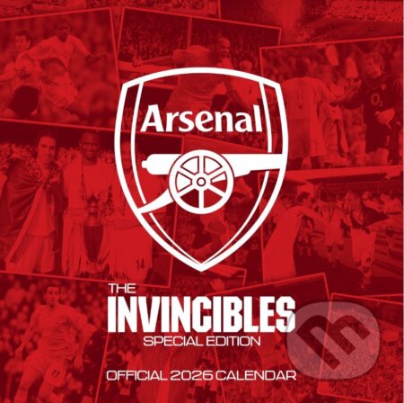 Oficiální nástěnný kalendář 2026 FC Arsenal: Legendy (30,5 x 30,5|61 cm) (Arsenal Pulp Press). Arsenal Pulp Press, 2025 Oficiální nástěnný kalendář 2026 FC Arsenal: Legendy (30,5 x 30,5|61 cm) (Arsenal Pulp Press). Arsenal Pulp Press, 2025