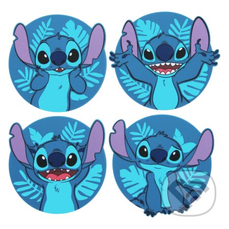 Gumové tácky pod pohár Disney - Lilo & Stitch: Stitch set 4 ks (). , 2025 Gumové tácky pod pohár Disney - Lilo & Stitch: Stitch set 4 ks (). , 2025