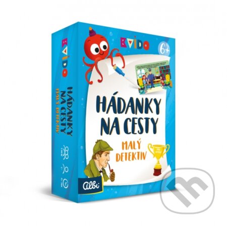 Společenská hra: Kvído Hádanky na cesty Malý detektiv (Albi). Albi, 2018 Společenská hra: Kvído Hádanky na cesty Malý detektiv (Albi). Albi, 2018