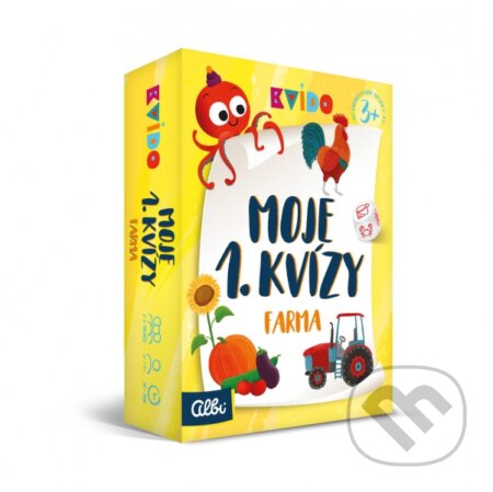 Společenská hra: Kvído Moje první kvízy Farma (Albi). Albi, 2018 Společenská hra: Kvído Moje první kvízy Farma (Albi). Albi, 2018
