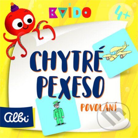 Společenská hra: Kvído Chytré pexeso povolání (Albi). Albi, 2018 Společenská hra: Kvído Chytré pexeso povolání (Albi). Albi, 2018
