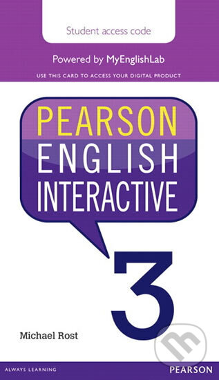 Kniha: Pearson English Interactive 3 (Access Code Card) (Michael Rost). Pearson, 2014 Kniha: Pearson English Interactive 3 (Access Code Card) (Michael Rost). Pearson, 2014