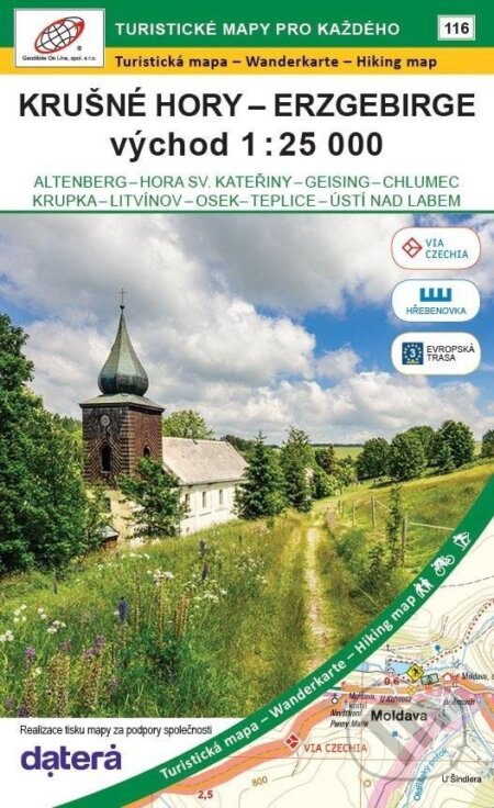 Krušné hory - Erzgebirge, východ 1:25 000 (Geodezie On Line). Geodezie On Line, 2025 Krušné hory - Erzgebirge, východ 1:25 000 (Geodezie On Line). Geodezie On Line, 2025