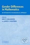 Kniha: Gender Differences in Mathematics (Ann Gallagher). Cambridge University Press, 2013 Kniha: Gender Differences in Mathematics (Ann Gallagher). Cambridge University Press, 2013