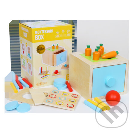 Spoločenská hra: Montessori box 4v1 (Edukid). Edukid, 2025 Spoločenská hra: Montessori box 4v1 (Edukid). Edukid, 2025