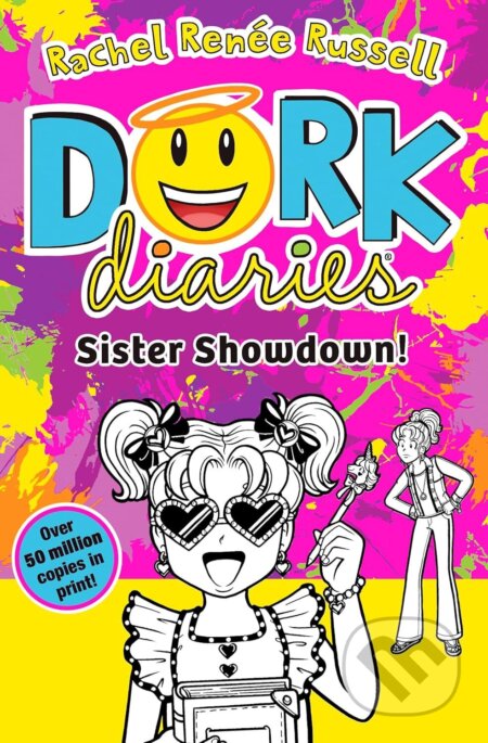 Kniha: Dork Diaries: Sister Showdown (Rachel Renee Russell). Simon & Schuster, 2025 Kniha: Dork Diaries: Sister Showdown (Rachel Renee Russell). Simon & Schuster, 2025