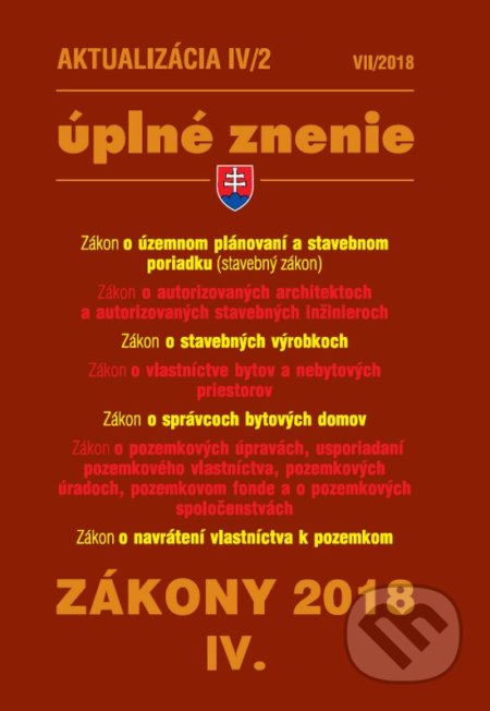 Kniha: Aktualizácia IV/2 2018 (Poradca s.r.o.). Poradca s.r.o., 2018 Kniha: Aktualizácia IV/2 2018 (Poradca s.r.o.). Poradca s.r.o., 2018