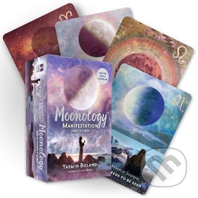 Kniha: Moonology (TM) Manifestation Oracle: A 48-Card Moon Astrology Oracle Deck and Guidebook (Yasmin Boland). Hay House, 2021 Kniha: Moonology (TM) Manifestation Oracle: A 48-Card Moon Astrology Oracle Deck and Guidebook (Yasmin Boland). Hay House, 2021