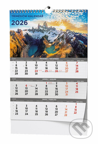 Tříměsíční kalendář 2026 - nástěnný kalendář (Baloušek). Baloušek, 2025 Tříměsíční kalendář 2026 - nástěnný kalendář (Baloušek). Baloušek, 2025