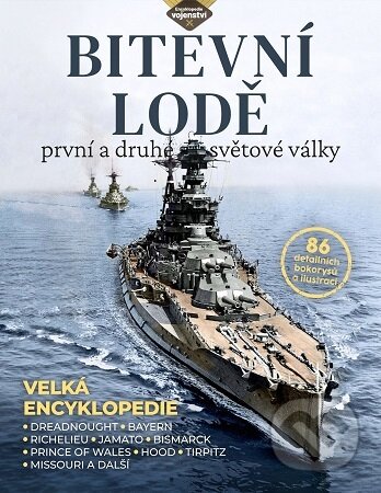 Kniha: Bitevní lodě první a druhé světové války (E.V. Martindale). Extra Publishing, 2025 Kniha: Bitevní lodě první a druhé světové války (E.V. Martindale). Extra Publishing, 2025