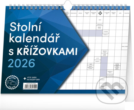 NOTIQUE Stolní / nástěnný kalendář s křížovkami 2026 (Notique). Notique, 2025 NOTIQUE Stolní / nástěnný kalendář s křížovkami 2026 (Notique). Notique, 2025