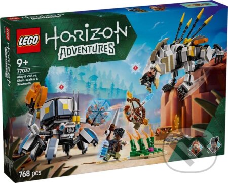 Společenská hra: LEGO® Horizon Adventures™ 77037 Aloy a Varl vs. Shell-Walker a Sawtooth (LEGO). LEGO, 2025 Společenská hra: LEGO® Horizon Adventures™ 77037 Aloy a Varl vs. Shell-Walker a Sawtooth (LEGO). LEGO, 2025